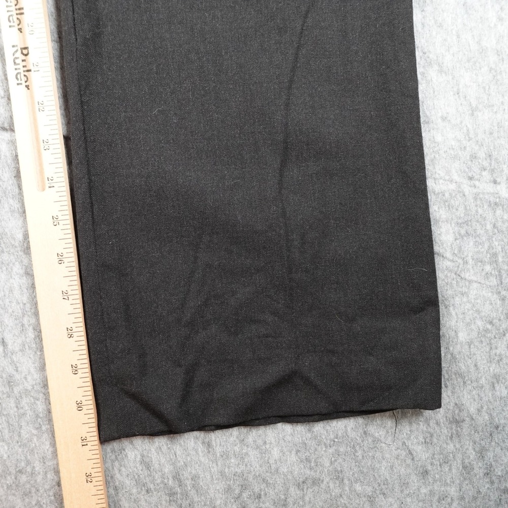 Ralph Lauren Pants Women 4 Black Wool Blend Wide Leg Professional Old Money - Picture 3 of 11